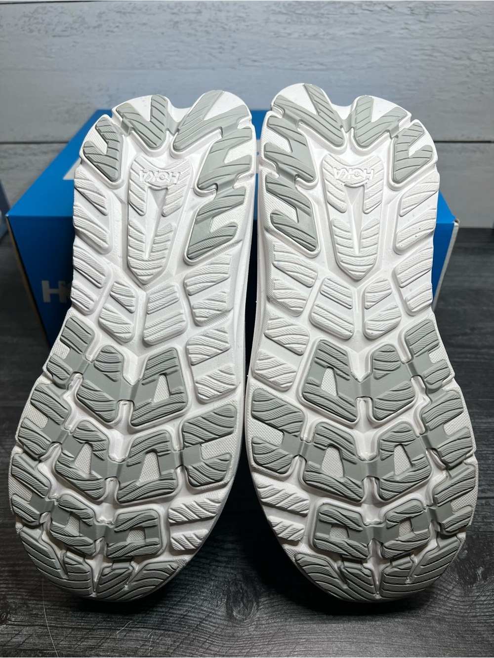 Hoka Women's Kawana 2 Sneakers in White and Light Grey - Picture 6 of 6